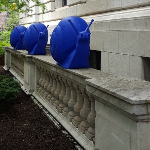 Outdoor Art in Downtown Cleveland | Giant Animal Art takes over downtown Cleveland and adds a splash of color to the city. Click through for more pictures!