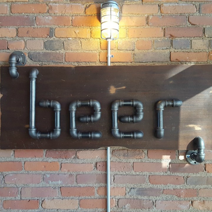 Beer Sign at Noble Beast Brewery